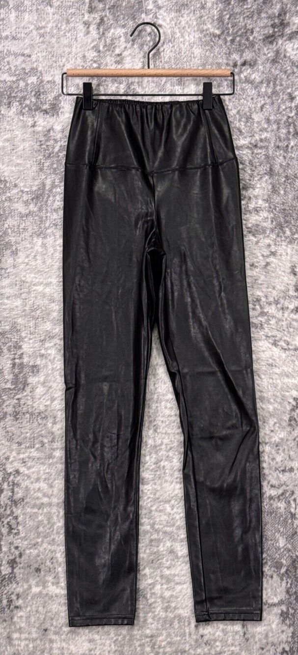 Aritzia Pants Small Womens Wilfred Daria Black Faux Leather Pull On Leggings